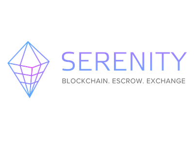 Serenity logo branding cryptocurrency crystal logo logo 2d logotype