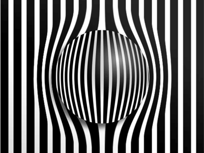 Waiting Ball black black and white debuts gif lines loop opart optical art optical illusions white