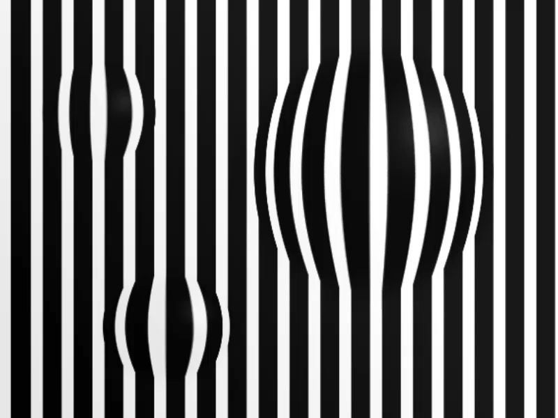 Waiting Bulges black black and white debuts gif illusions lines loop opart optical art optical illusions white