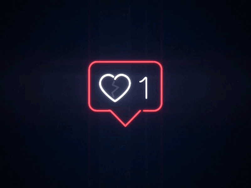 </3 fluorescent gif heart instagram like neon neon sing social media