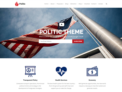 Home Party - Politic WordPress Theme