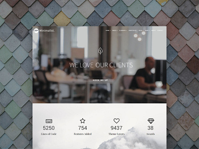 Minimalist WordPress Theme - Front Page