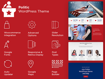 Campaign WordPress Theme designs, themes, templates and downloadable  graphic elements on Dribbble