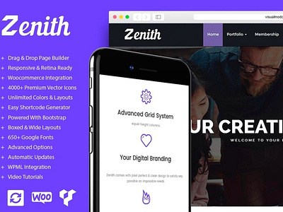 Zenith WordPress Theme Features