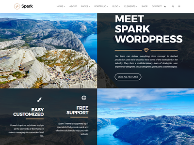 Agency Home Example - Spark WordPress Theme