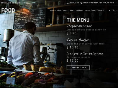 Slider Menu - Food WordPress Theme chet design food food illustration page builder plugins responsive restaurant restaurant app restaurant logo site builder template theme web design web development wordpress wordpress blog wordpress design wordpress development wordpress theme