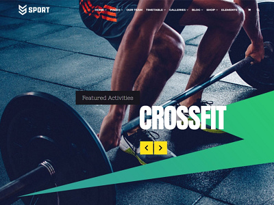 Sport WordPress Theme   Home Slider Crossfit