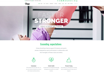 Home Page Slider - Fitness WordPress Theme design fitness fitness app fitness club fitness logo gym gym logo health app health care healthy page builder plugins responsive site builder template theme web design web development wordpress wordpress theme