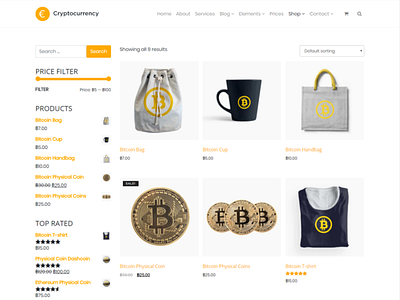 Shop Page - Cryptocurrency WordPress Theme bitcoin bitcoin wallet blockchain blockchain cryptocurrency crypto crypto exchange cryptocurrency design page builder plugins responsive site builder slider template theme web design web development wordpress wordpress design wordpress theme