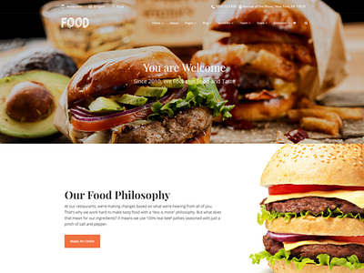 Burger Restaurant - Food WordPress Theme