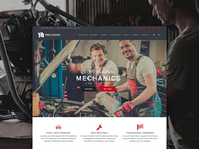 Mechanic WordPress Theme - Business Site Builder