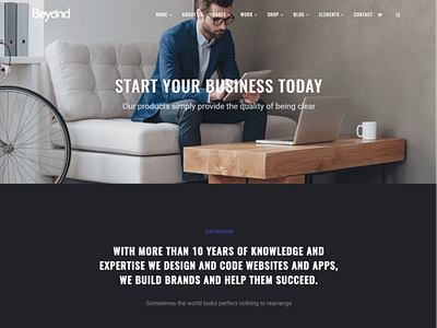 Home Startup - Beyond All-In-One WordPress Theme