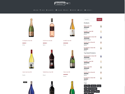 Shop Right Sidebar Page - Winehouse WordPress Theme