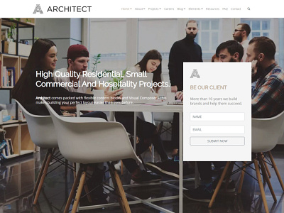 Architect - Interior Design WordPress - Contact Form Section architect building css design graphic design html illustration logo php plugins responsive site builder template theme web design widgets wordpress