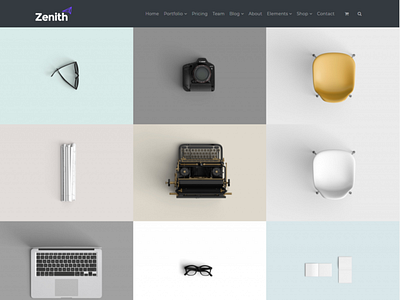 Portfolio Full-Width - Zenith WordPress Theme agency css design gallery html illustration java logo page builder plugins portfolio posts grid responsive site builder template templates theme web design widgets wordpress