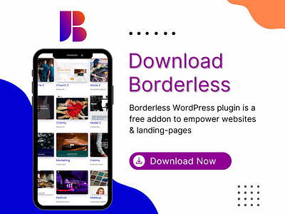 Empower Websites With Borderless WordPress Plugin addon css design elements html illustration landing page logo php plugins responsive site builder template theme toolskit ui web design widgets wordpress wp borderless