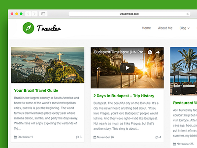 Traveler - Blog WordPress Theme