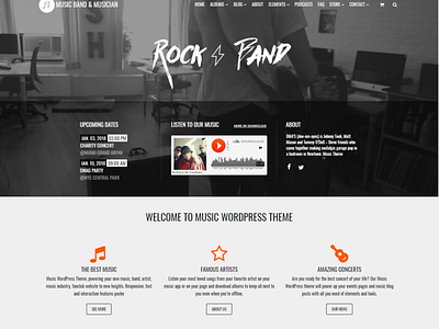 Home Page - Music WordPress Theme by Visualmodo WordPress Themes on ...