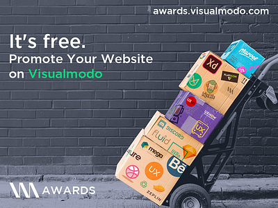 Visualmodo Awards - Promote Your Site For Free awards branding css design free gallery illustration logo promote responsive share shots submit template typography ui vector web design web development website