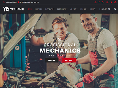 Home Page - Mechanic WordPress Theme business car car auto car care mechanic mechanical page builder plugins repair responsive services site builder slider template theme web design web development wordpress workshop workshops