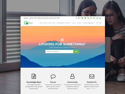 Forum WordPress Theme - Community Site Builder