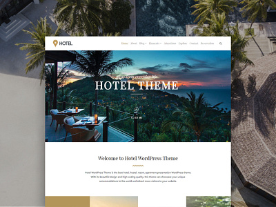 Hotel WordPress Theme - Resort Site Builder accomodation bootstrap design hotel hotel booking hotel branding hotel theme page builder plugins premium reservation resort resorts responsive site builder template theme web design web development wordpress