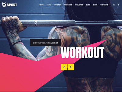 Sport WordPress Theme - Slider Banner club design page builder plugin plugins responsive revslider site builder slider sport sporting sportive sports branding sports design team template theme web design web development wordpress