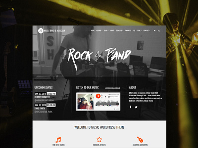 Music WordPress Theme - Musician Site Builder