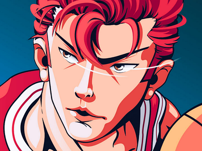 Hanamichi Sakuragi anime basketball slamdunk