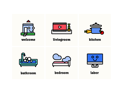 Home Icons home icons illustrations