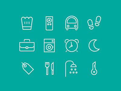 Daily Icons daily flat icons line icons pictogram pictos