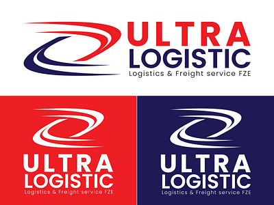 Ultra Logistic Company branding graphic design logistics logo services ve vector