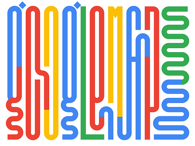 Google Maps design faelpt google google maps illustration instagram lettering letters type typedesign typography