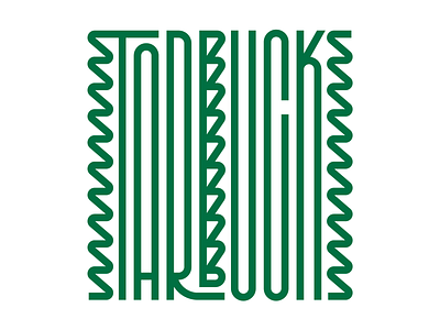 Starbucks design faelpt illustration instagram lettering letters logo starbucks type typedesign typography