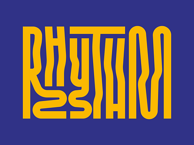 Rhythm design faelpt graphic design illustration instagram lettering letters rhythm type typedesign typography