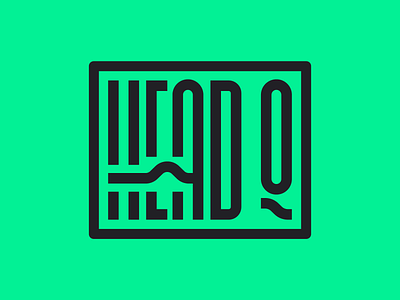 HeadQ Logo commissioned design faelpt graphic design headq lettering letters logo type typedesign typography work