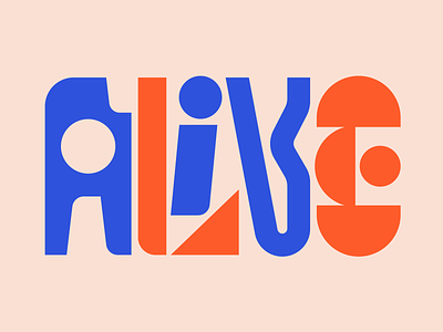 Alive alive design faelpt graphic design illustration instagram lettering letters type typedesign typography