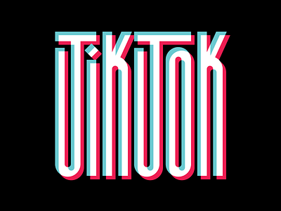 TikTok design faelpt illustration instagram lettering letters logo logo design tiktok type typedesign typography