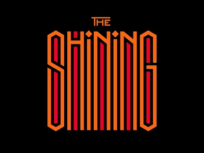 The Shining design faelpt instagram lettering letters stanley kubrick the shining title design type typedesign typography