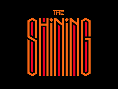 The Shining design faelpt instagram lettering letters stanley kubrick the shining title design type typedesign typography