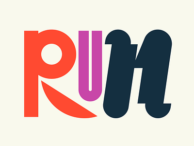 Run design faelpt graphic design illustration instagram lettering letters run type typedesign typography