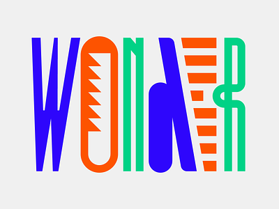 Wonder design faelpt graphic design illustration instagram lettering letters type typedesign typography wonder