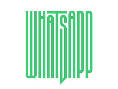 WhatsApp design faelpt graphic design instagram lettering letters logo type typedesign typography whatsapp