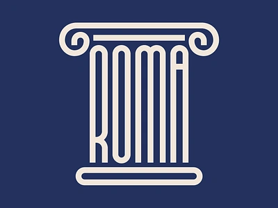 Roma city design faelpt illustration instagram lettering letters roma roman type typedesign typography