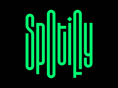 Spotify design faelpt graphic design instagram lettering letters logo spotify type typedesign typography