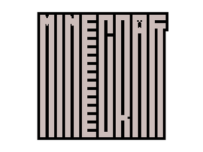 Minecraft design faelpt game graphic design instagram lettering letters logo minecraft type typedesign typography