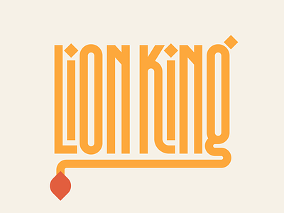 Lion King design faelpt graphic design instagram lettering letters lion king logo design type typedesign typography