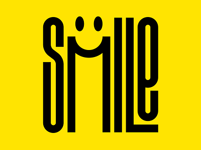 Smile design faelpt graphic design instagram lettering letters smile smiley face type typedesign typography