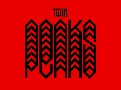 Twin Peaks design faelpt graphic design illustration instagram lettering letters twin peaks type typedesign typography