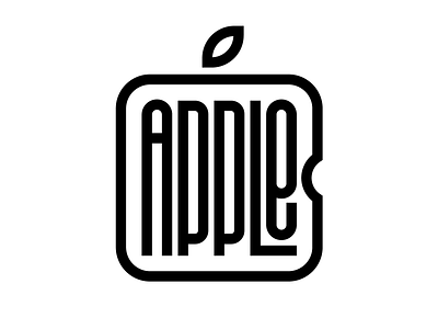 Apple apple design faelpt graphic design instagram lettering letters logo type typedesign typography